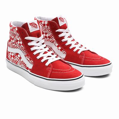 Tenis Botas Vans Off the Wall SK8-Hi Hombre Rojas | MJS594602