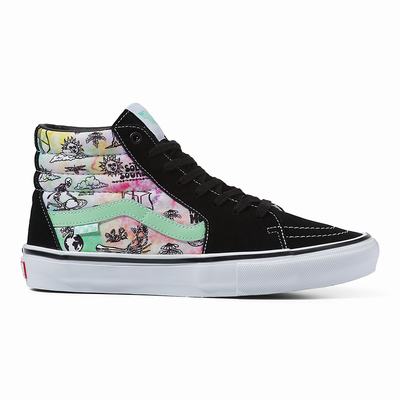 Tenis Botas Vans Shroom Doom Skate SK8-Hi Hombre Negras/Multicolor | OLS057328