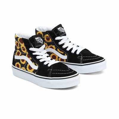 Tenis Botas Vans Sk8-Hi (4-8 years) Niños Negras | PMI243970