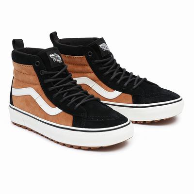 Tenis Botas Vans Sk8-Hi MTE-1 Mujer Negras/Marrones | ORG954867