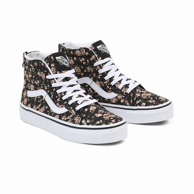 Tenis Botas Vans Sk8-Hi Zip (4-8 years) Niños Negras | UVX943561