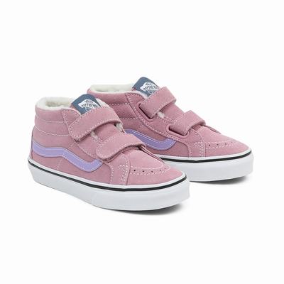 Tenis Botas Vans Sk8-Mid Reissue V (4-8 years) Niños Rosas | WTI980745