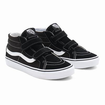 Tenis Botas Vans Sk8-Mid Reissue V (8-14+ years) Niños Negras | QOD904281