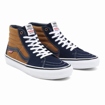 Tenis Botas Vans Skate Sk8-Hi Hombre Marrones | FWZ148976