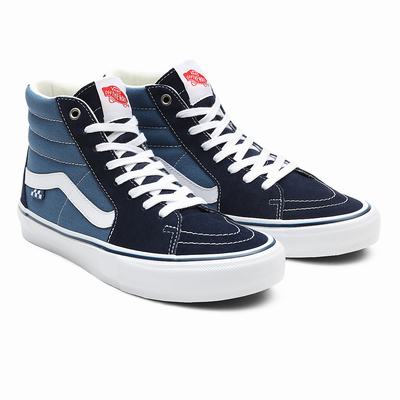 Tenis Botas Vans Skate Sk8-Hi Mujer Azules/Azul Marino | RPT927640