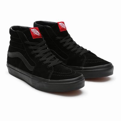 Tenis Botas Vans Suede Sk8-Hi Hombre Negras | OJD835291