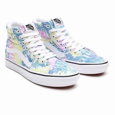 Tenis Botas Vans Tie-Dye ComfyCush SK8-Hi Mujer Multicolor | UXY051792