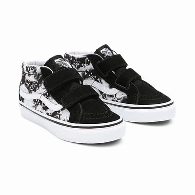 Tenis Botas Vans Tie Dye SK8-Mid Reissue V (4-8 years) Niños Negras/Blancas | HNA196083