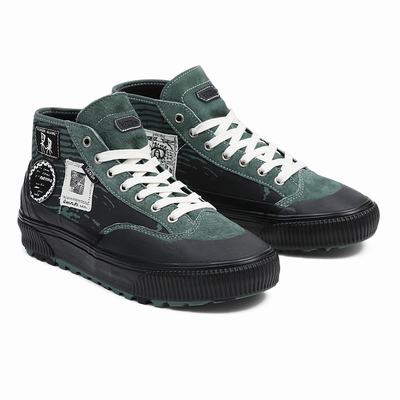 Tenis Botas Vans X Former Destruct Mid MTE-1 Hombre Negras/Verde | BFS520796