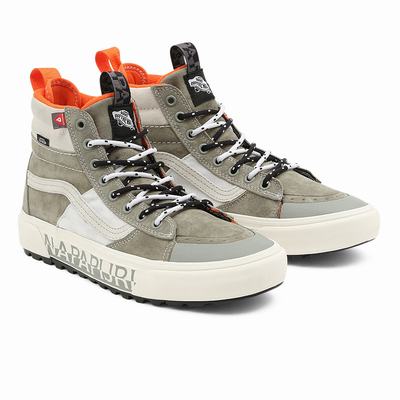 Tenis Botas Vans X Napapijri Sk8-Hi MTE-2 Hombre Verde/Beige | DJA870263