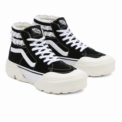 Tenis Botas Vans x Sandy Liang SK8-Hi Tapered Modular Mujer Negras | JWK895301