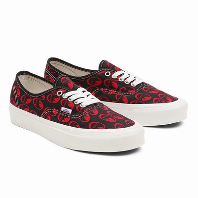 Tenis Vans Anaheim Factory Authentic 44 DX Mujer Negras/Rojas | OCN932716