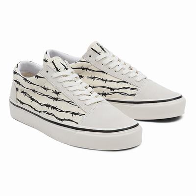 Tenis Vans Anaheim Factory Old Skool 36 DX Mujer Blancas | TIQ490713