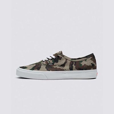 Tenis Vans Authentic Hombre Camuflaje Verde Oliva/Blancas | WXA132490