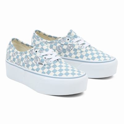 Tenis Vans Authentic Stackform Mujer Azules | OLQ874592