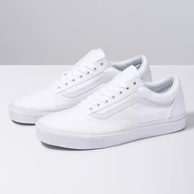 Tenis Vans Canvas Old Skool Hombre Blancas | OGM236017