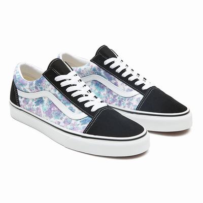 Tenis Vans English Lavender Tie Dye Old Skool Hombre Negras | PCB786309