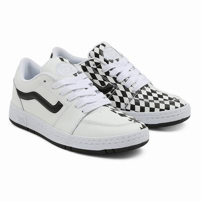 Tenis Vans Half Checkerboard Fairlane Mujer Negras/Blancas | CSO298514