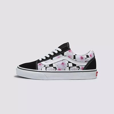 Tenis Vans Hibiscus Check Old Skool Mujer Negras | UBC346912