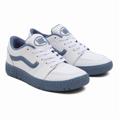 Tenis Vans Leather Fairlane Hombre Azules/Blancas | SDU419638