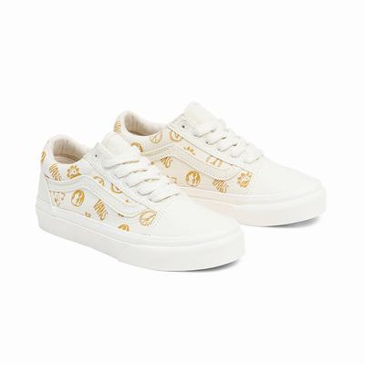 Tenis Vans Old Skool (4-8 years) Niños Blancas | JHP681235