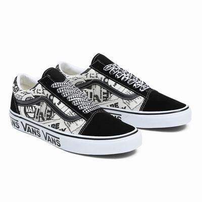 Tenis Vans Old Skool Hombre Negras/Blancas | OVE549207