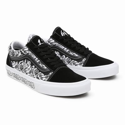 Tenis Vans Old Skool Mujer Negras/Blancas | WFY795306