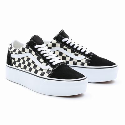 Tenis Vans Old Skool Stackform Hombre Negras/Blancas | MPR182479