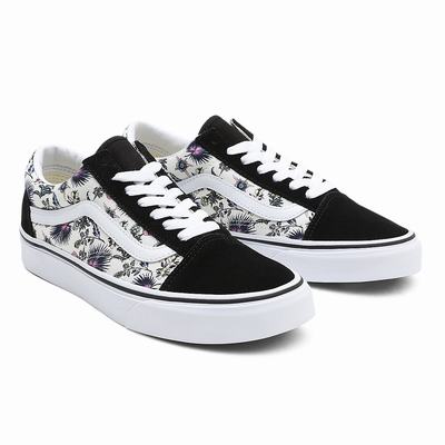 Tenis Vans Paradise Floral Old Skool Hombre Negras | TCE634019