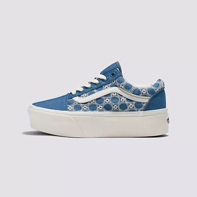 Tenis Vans Pig Suede Sherpa Old Skool Stackform Mujer Azules | ZLD863490