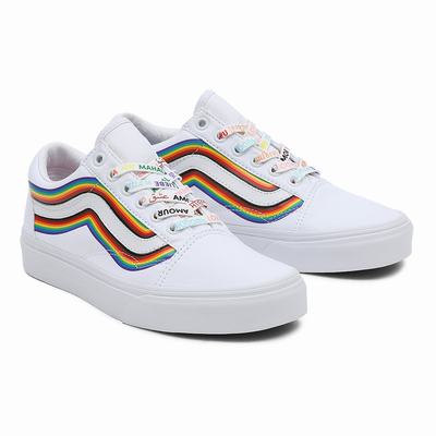 Tenis Vans Pride Old Skool Hombre Blancas | NBP537841