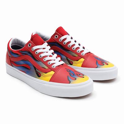 Tenis Vans Racer Old Skool Hombre Rojas | XZK179240