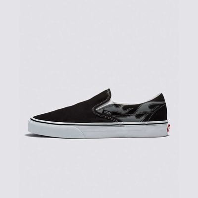 Tenis Vans Reflective Flame Classic Slip-On Hombre Negras | CUR973541