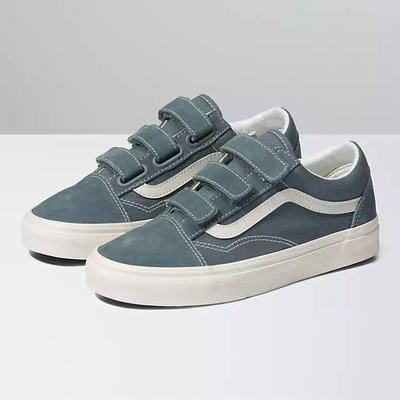 Tenis Vans Suede Canvas Old Skool V Hombre Azules | NHT021963