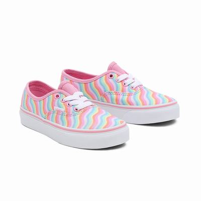 Tenis Vans Wavy Rainbow Authentic (4-8 years) Niños Multicolor/Rosas | OUB672085