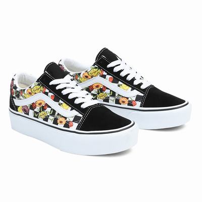 Zapatillas Plataforma Vans Old Skool Platform Mujer Negras/Multicolor | IZW920138