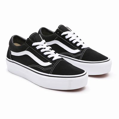 Zapatillas Plataforma Vans Platform Old Skool Mujer Negras | YPE173502