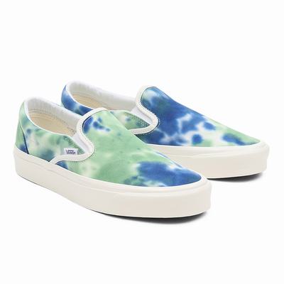 Zapatos Slip On Vans Anaheim Factory Classic Slip-On 98 Dx Hombre Azules/Verde | LBY027549