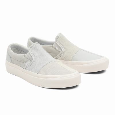 Zapatos Slip On Vans Anaheim Factory Classic Slip-On 98 DX PW Mujer Blancas | QOX385761