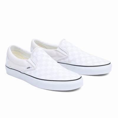 Zapatos Slip On Vans Classic Hombre Blancas | JKR723495