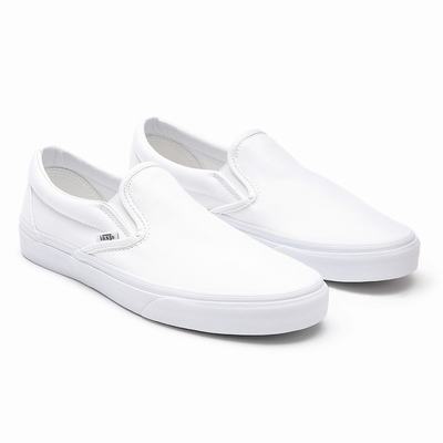 Zapatos Slip On Vans Classic Hombre Blancas | NOK839215