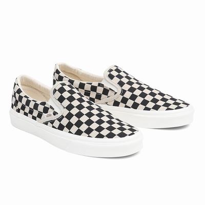 Zapatos Slip On Vans Classic Hombre Negras/Blancas | ISL268743