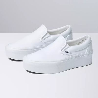 Zapatos Slip On Vans Classic Slip-On Stackform Mujer Blancas | LXD580634