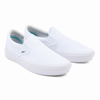 Zapatos Slip On Vans Comfycush Hombre Blancas | ZJX519820