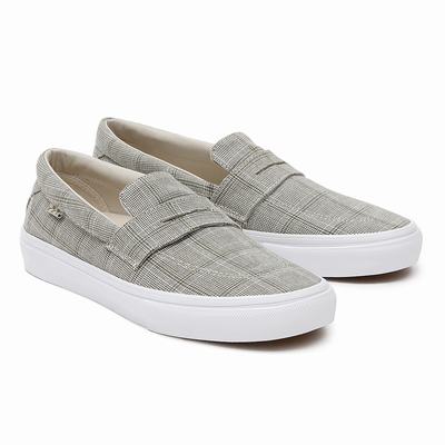 Zapatos Slip On Vans Grandpas Trouserss Skate Estilo 53 Mujer Gris | WOA489706