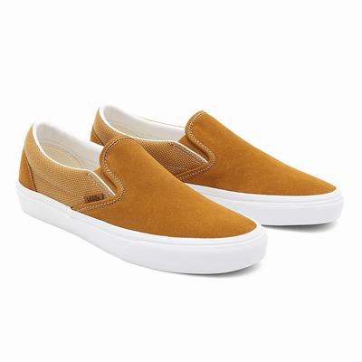 Zapatos Slip On Vans Heavy Textures Classic Hombre Marrones | EFJ796401