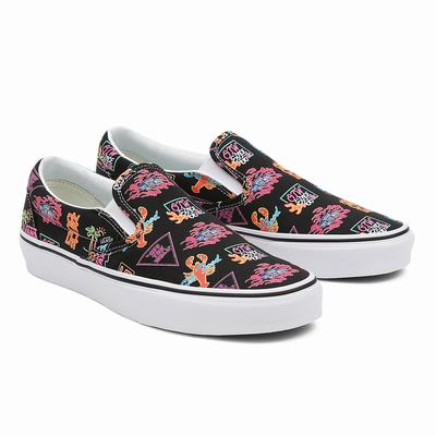 Zapatos Slip On Vans Market Classic Mujer Negras | POA106275