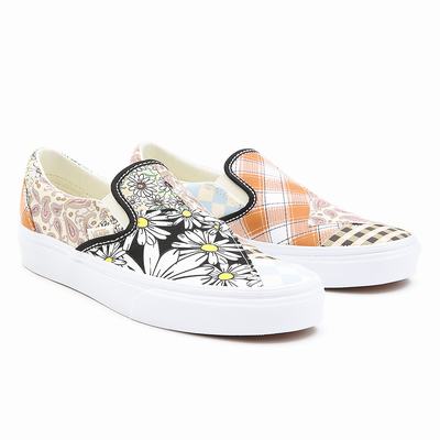 Zapatos Slip On Vans Meadow Patchwork Classic Mujer Multicolor/Blancas | SKH157843