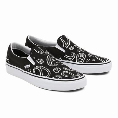 Zapatos Slip On Vans Peace Paisley Classic Mujer Negras | IRU482935