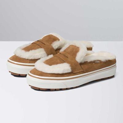 Zapatos Slip On Vans Shearling Estilo 53 Cozy Mule DX Mujer Marrones | CYN675841